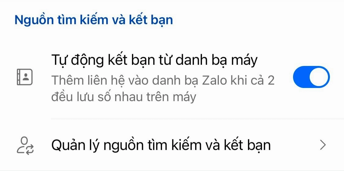 Cách chặn người lạ tìm Zalo của mình bằng số điện thoại