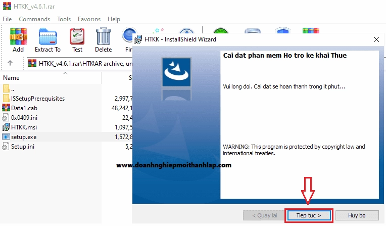 Cài đặt phần mềm HTKK mới nhất thuế.