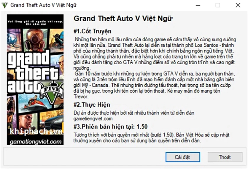 Cấu hình yêu cầu tải GTA 5 Việt hóa
