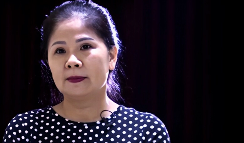 Chị Thúy Minh - vợ kín tiếng của diễn viên Quốc Tuấn.
