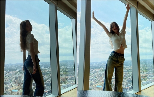 Dasha Taran trong một bức ảnh thời trang
