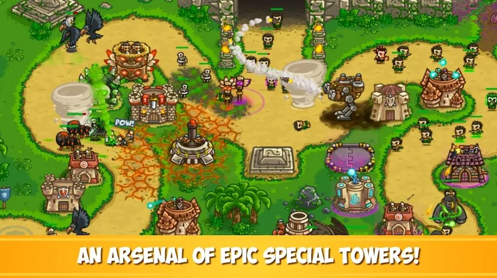 Đồ họa chi tiết của Kingdom Rush Frontiers Mod Apk