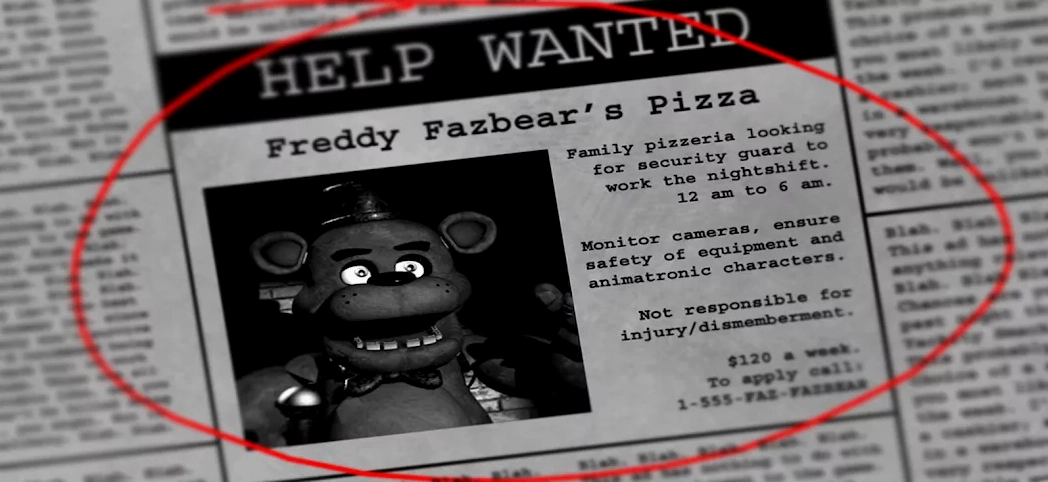 Five Nights at Freddy’s — gameplay kinh dị