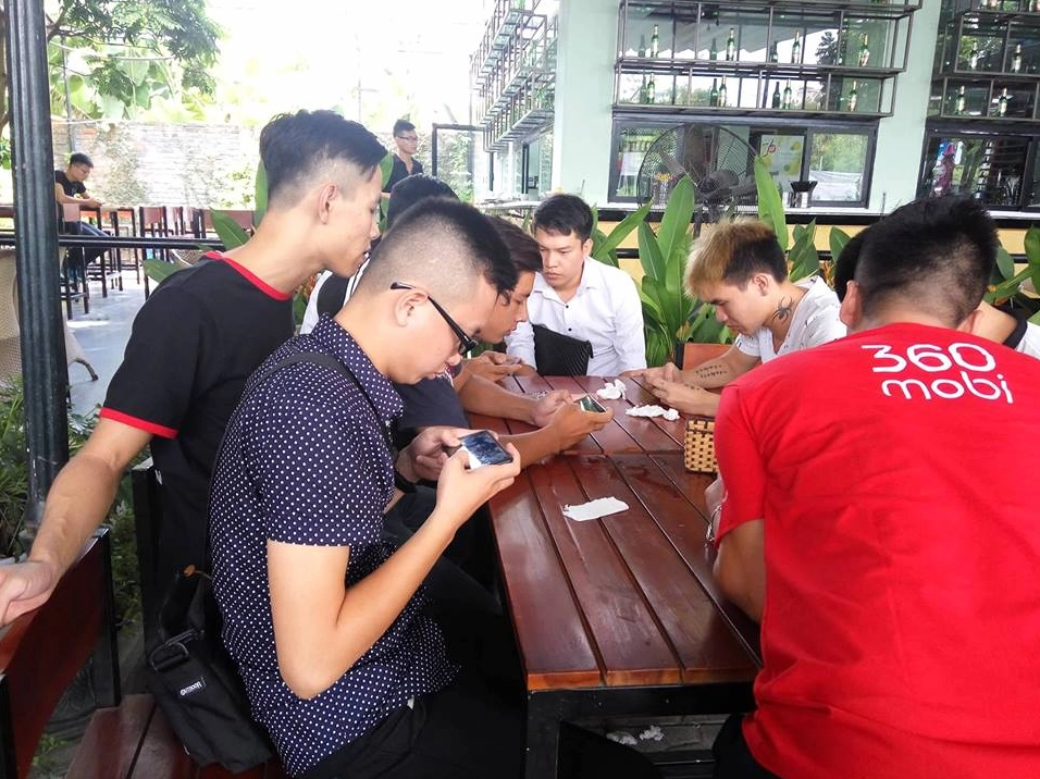 Giao diện chiến đấu trong game 3Q Củ Hành Mobile