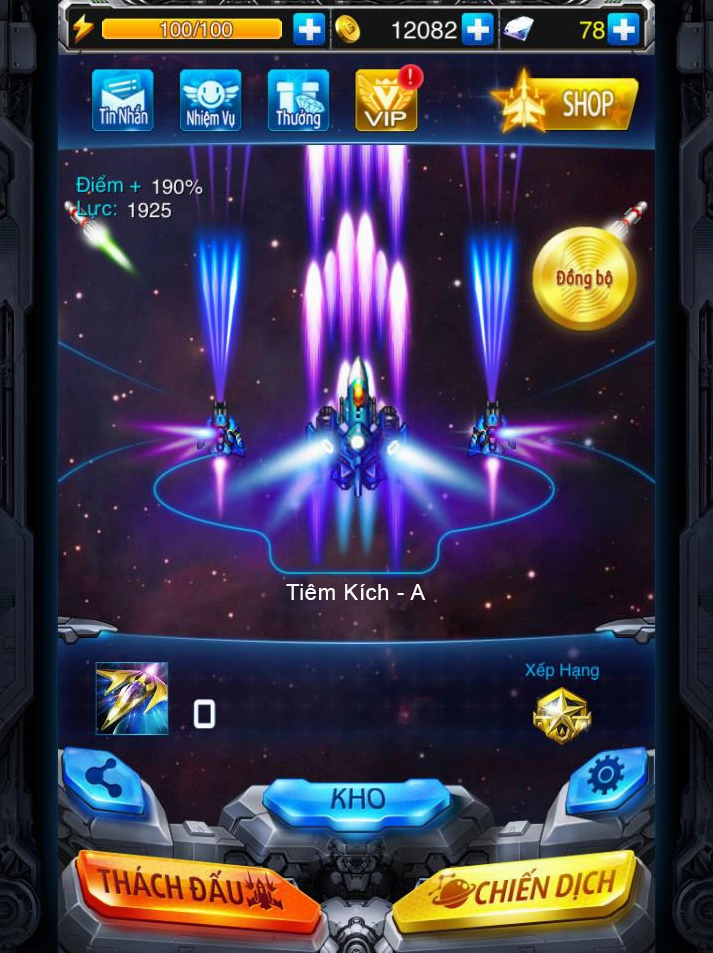 Giao diện chiến đấu trong game Chiến Cơ Huyền Thoại