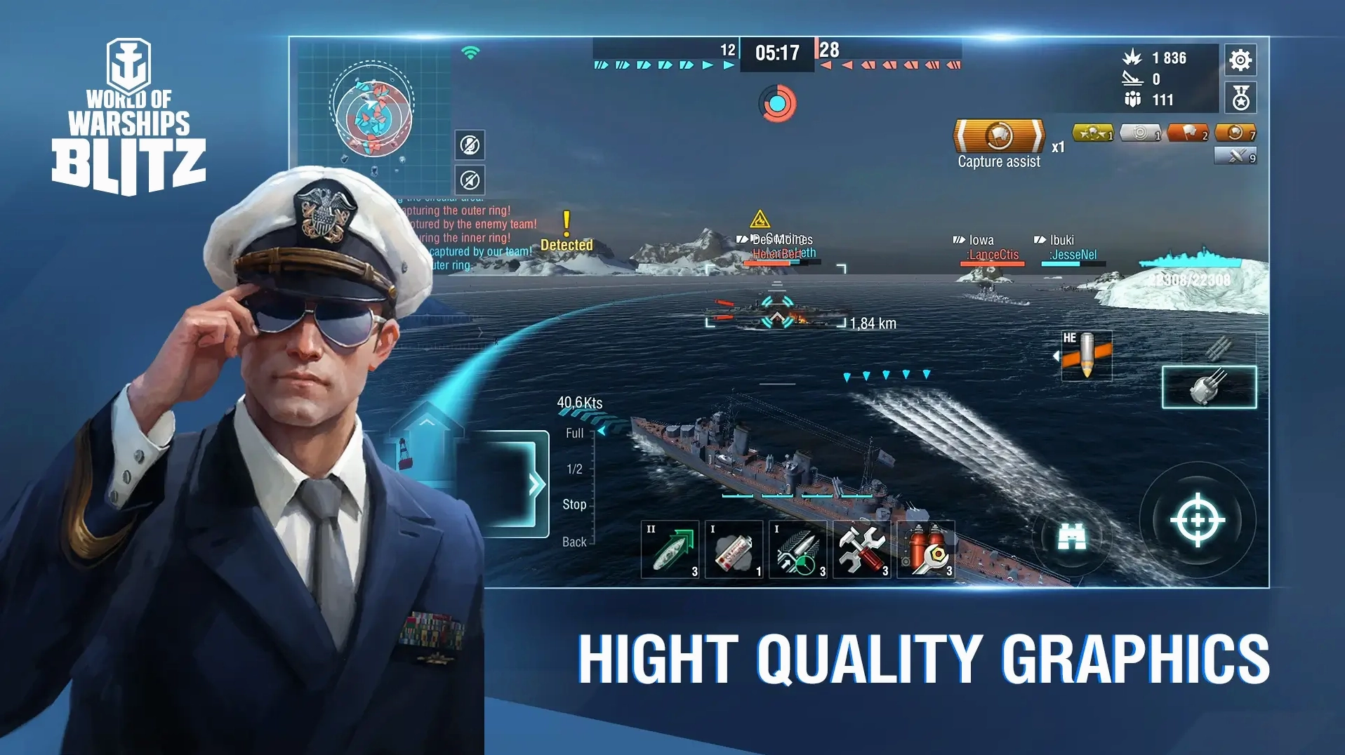 Giao diện game World of Warships Blitz Mod APK