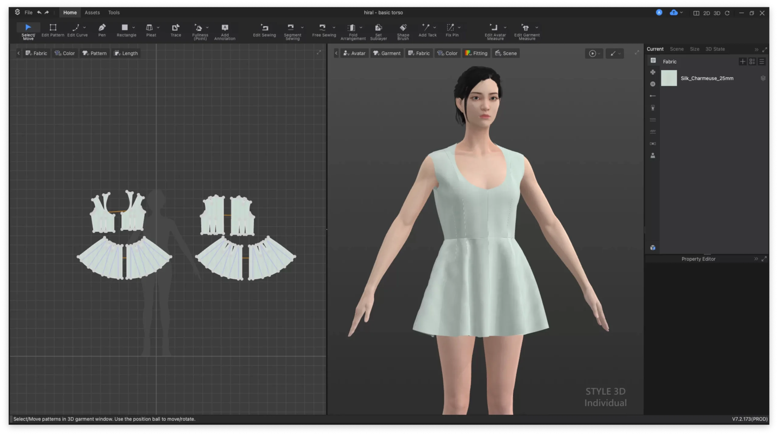 Giao diện phần mềm Style3D