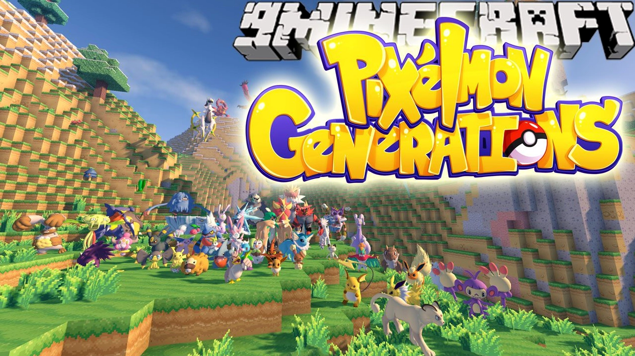 Giao diện Pixelmon Mod trong Minecraft