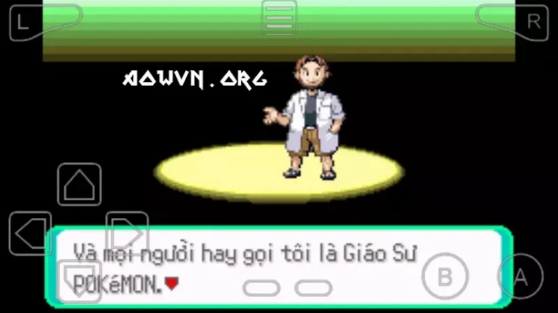Giao diện Pokemon Emerald Việt Hóa trên AowVN