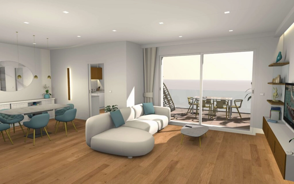 Giao diện thiết kế 3D của Sweet Home 3D