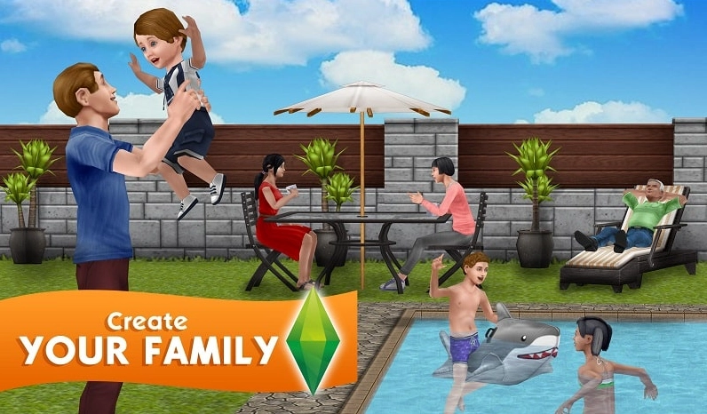 Giao diện tùy chỉnh nhân vật Sims trong The Sims FreePlay