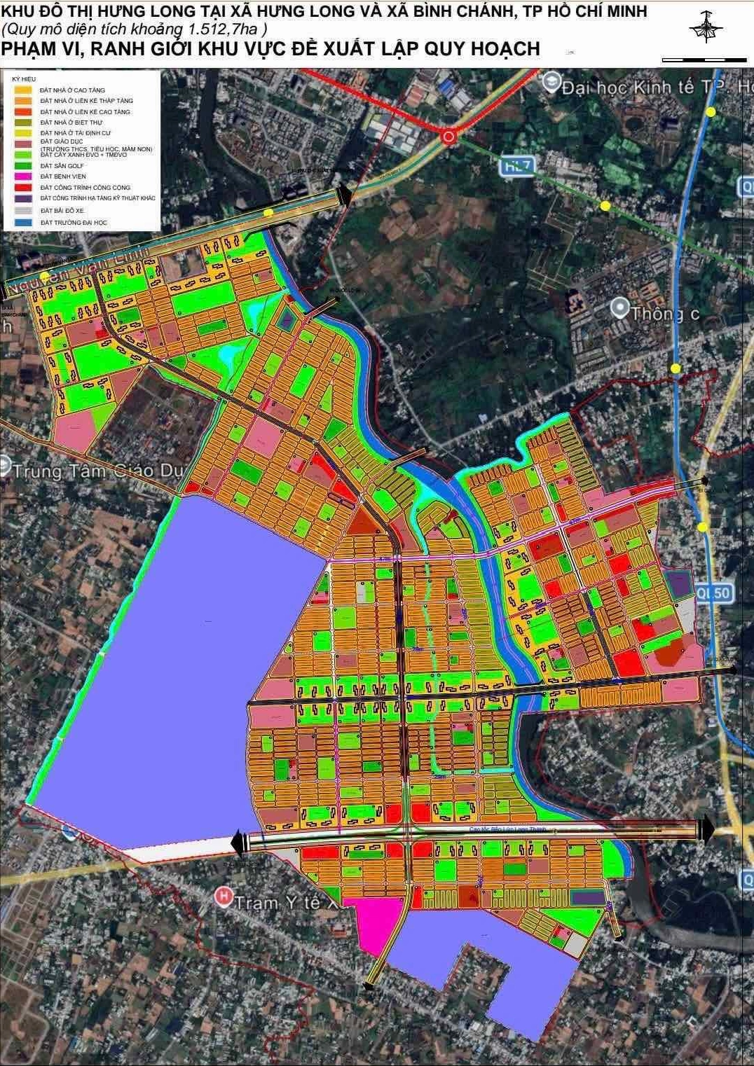 Hình ảnh minh họa về quy hoạch đô thị Đại học Hưng Long