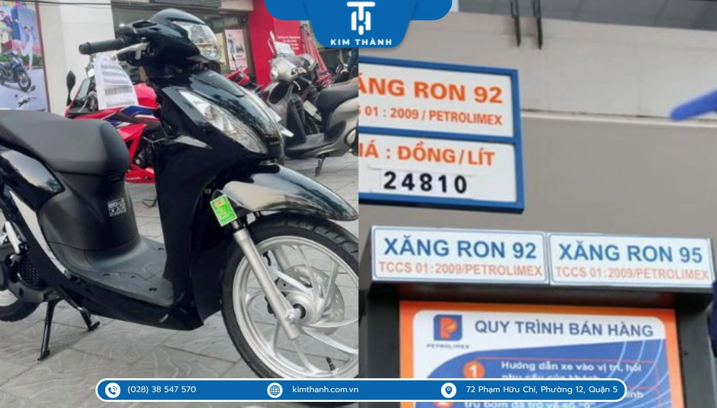 Honda Vision 2025 nên đổ xăng A92 hay A95?