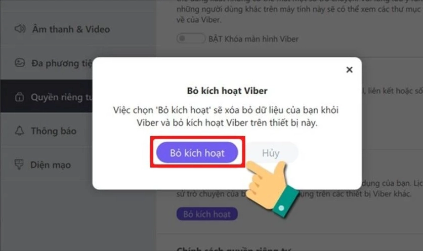 Hướng dẫn cách đăng xuất Viber trên máy tính