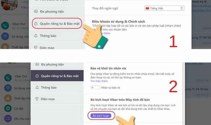 Hướng dẫn cách đăng xuất Viber trên máy tính