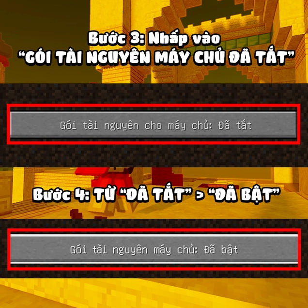 Hướng dẫn cài đặt gói tài nguyên Minecraft chi tiết