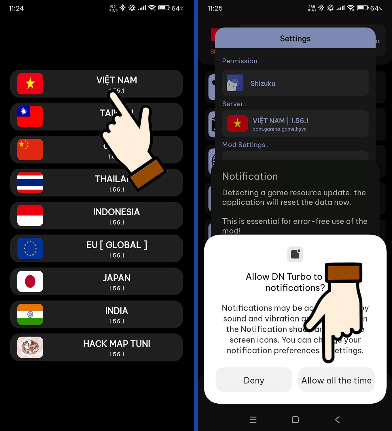Hướng dẫn từng bước mod skin