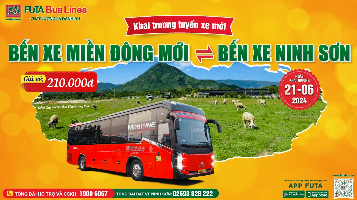 Khai trương tuyến xe Phương Trang đi Ninh Sơn