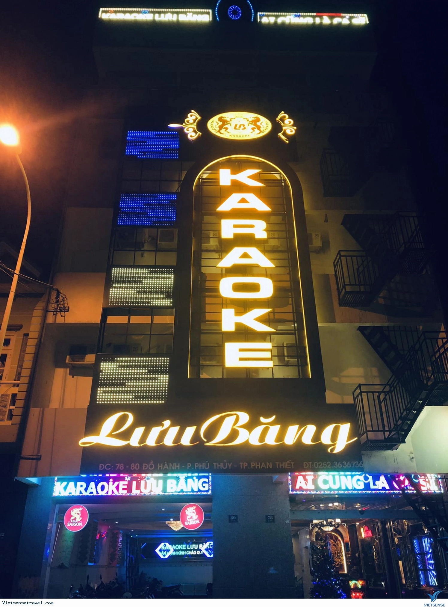 Không gian phòng hát karaoke hiện đại tại một quán karaoke Phan Thiết