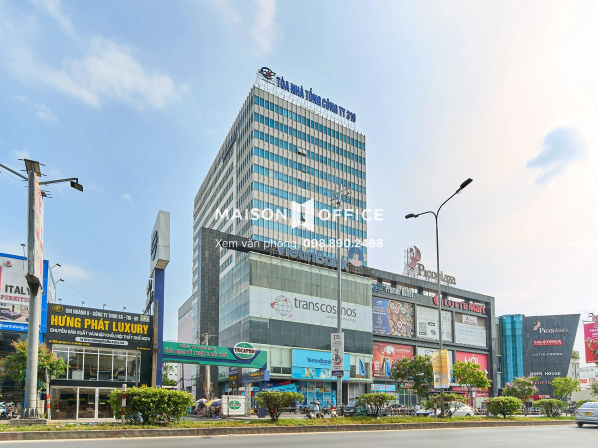 Kiến trúc hiện đại của tòa nhà Pico Plaza Cộng Hòa