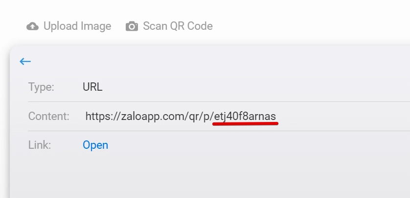 Lấy mã code Zalo