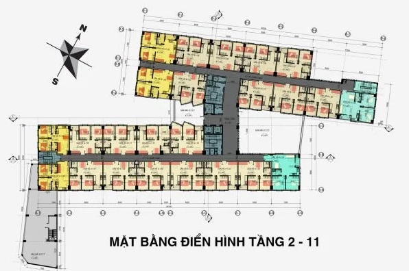 Mặt bằng một số căn hộ tại Chung cư 26 Nguyễn Thượng Hiền