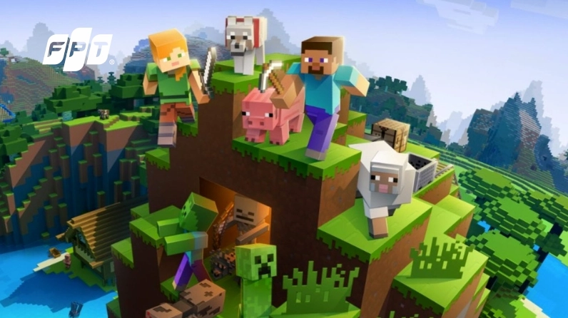 Minecraft đưa người chơi vào thế giới của những khối vuông