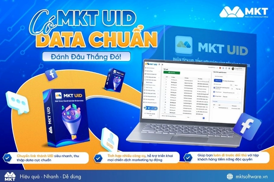 MKT UID là phần mềm hỗ trợ lấy UID Facebook nhanh và chính xác