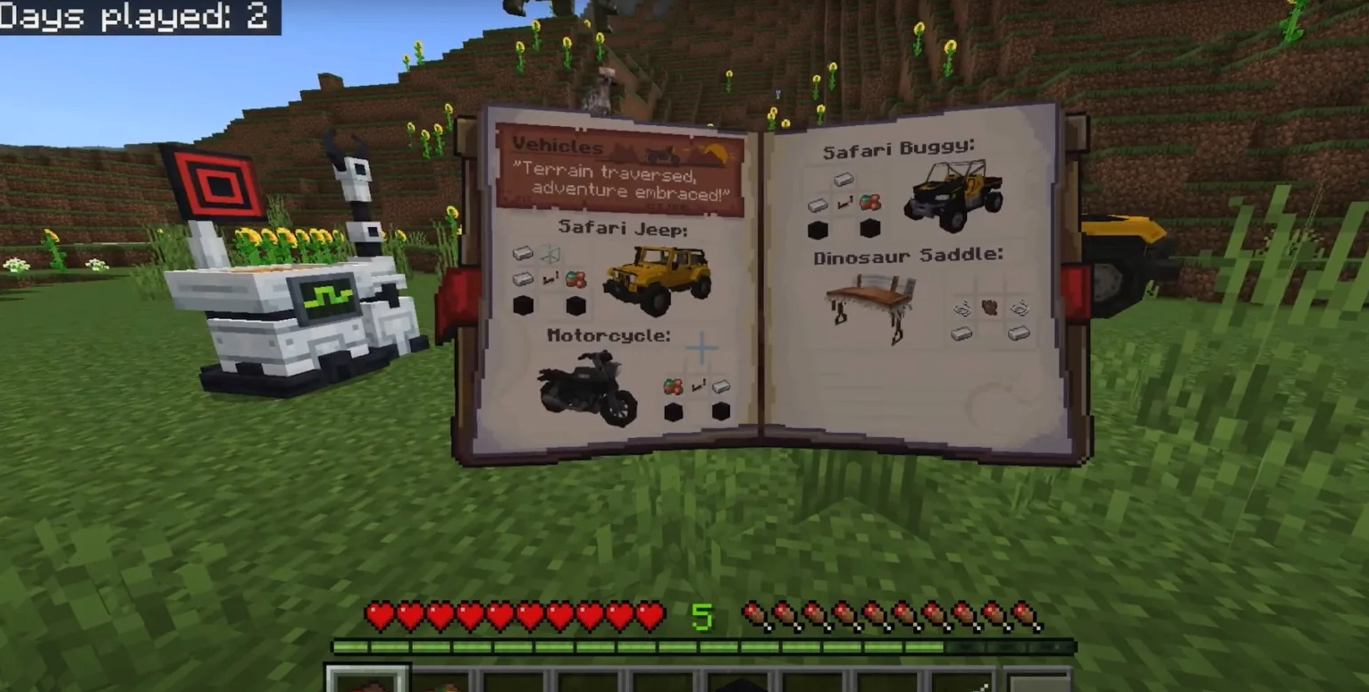 Mô tả chi tiết về các loài khủng long trong Minecraft mod