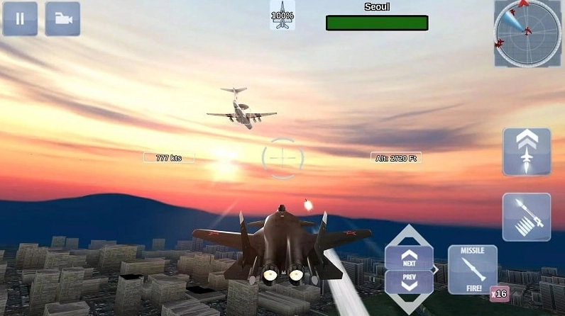 Nâng cấp chiến cơ và tùy chỉnh vũ khí trong Fox One Special Mission MOD APK