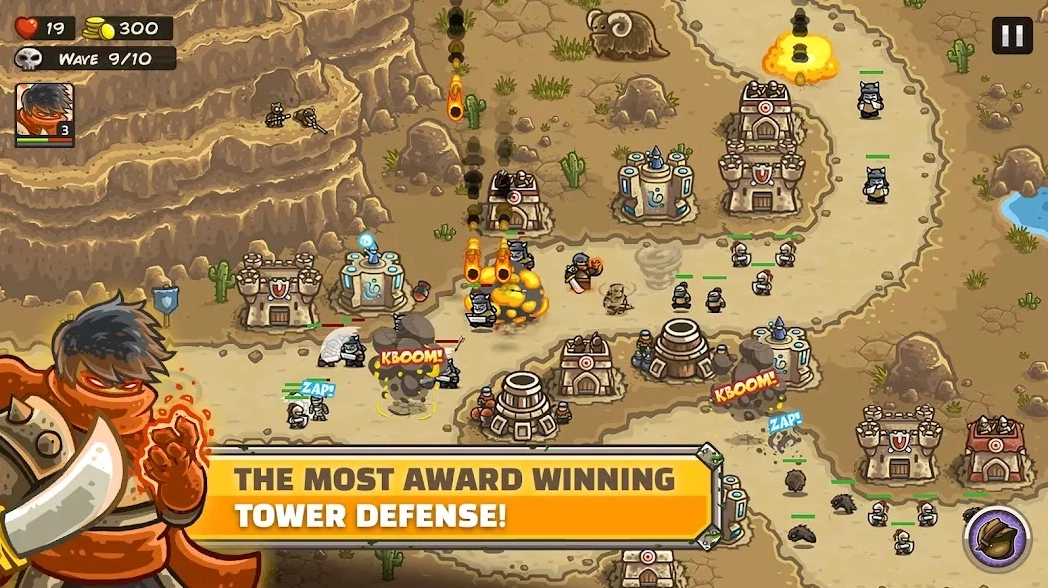 Nâng cấp tháp trong Kingdom Rush Frontiers Mod Apk