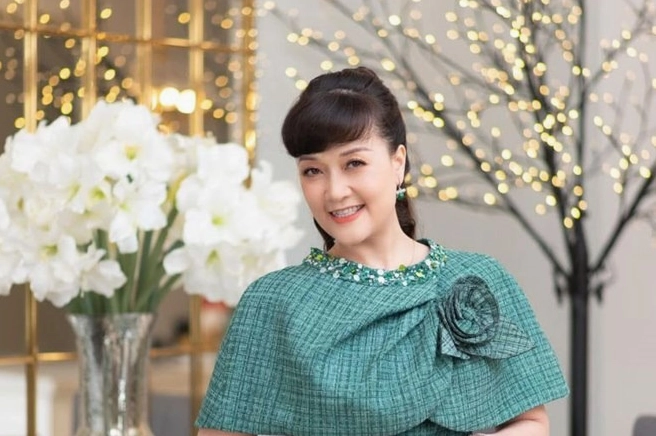 Nghệ sĩ Vân Dung trong một khoảnh khắc đời thường.