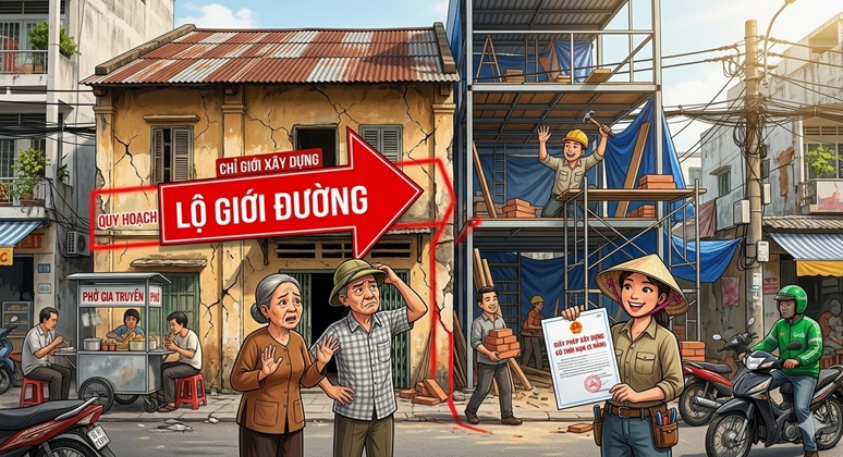 Nhà vướng quy hoạch lộ giới đường ở TP.HCM: Xây mới được không? - Ảnh 1.