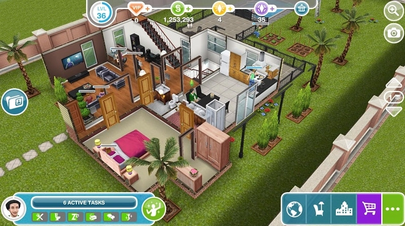 Nhân vật Sims với nhiều trang phục và nội thất cao cấp nhờ phiên bản MOD