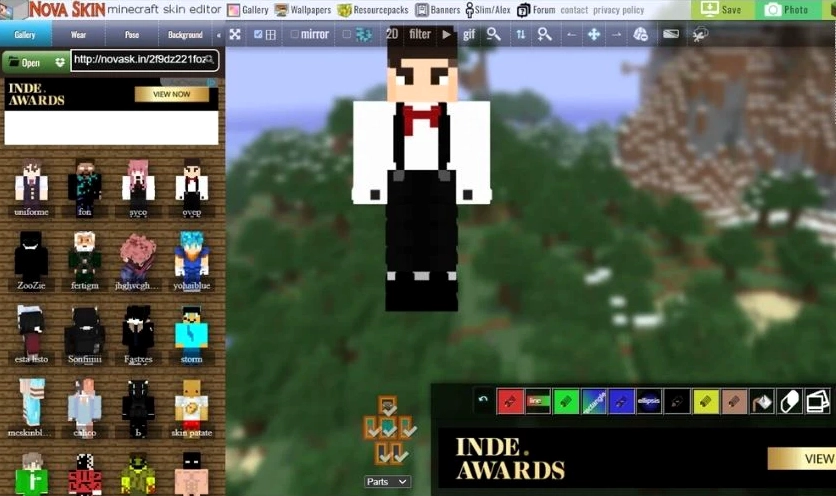 Nova Skin là phần mềm tạo skin Minecraft tốt nhất