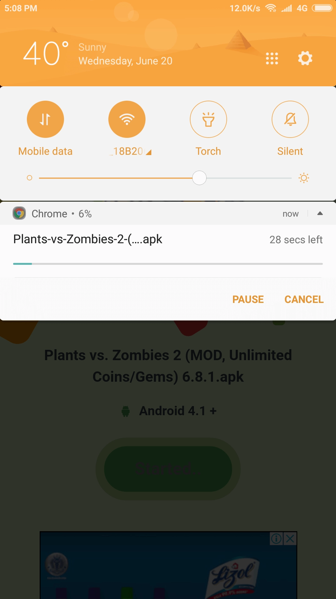 Plants vs Zombies 2 APK: Tải xuống đã bắt đầu
