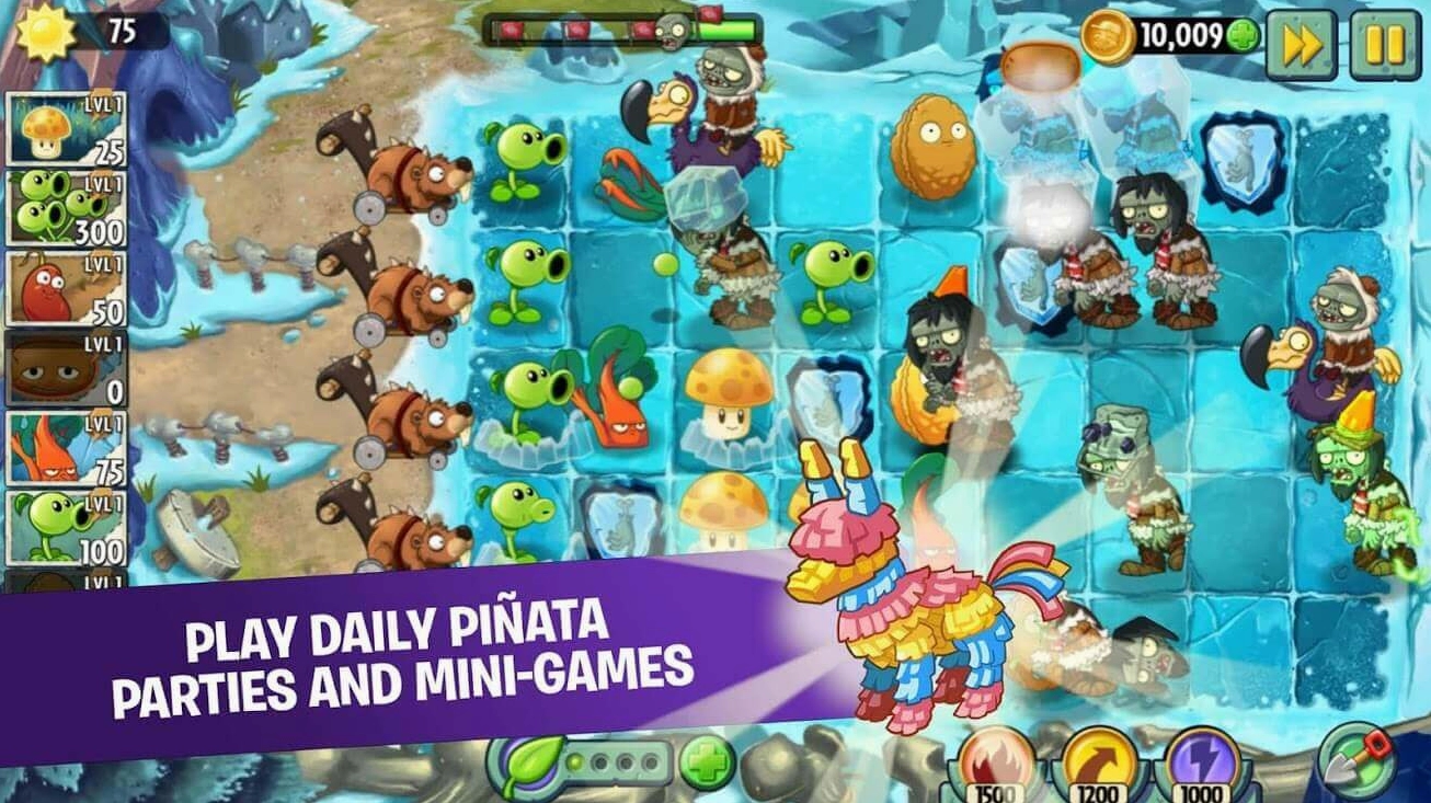 Plants vs Zombies 2: Tham gia các bữa tiệc Piñata hàng ngày và mini-games
