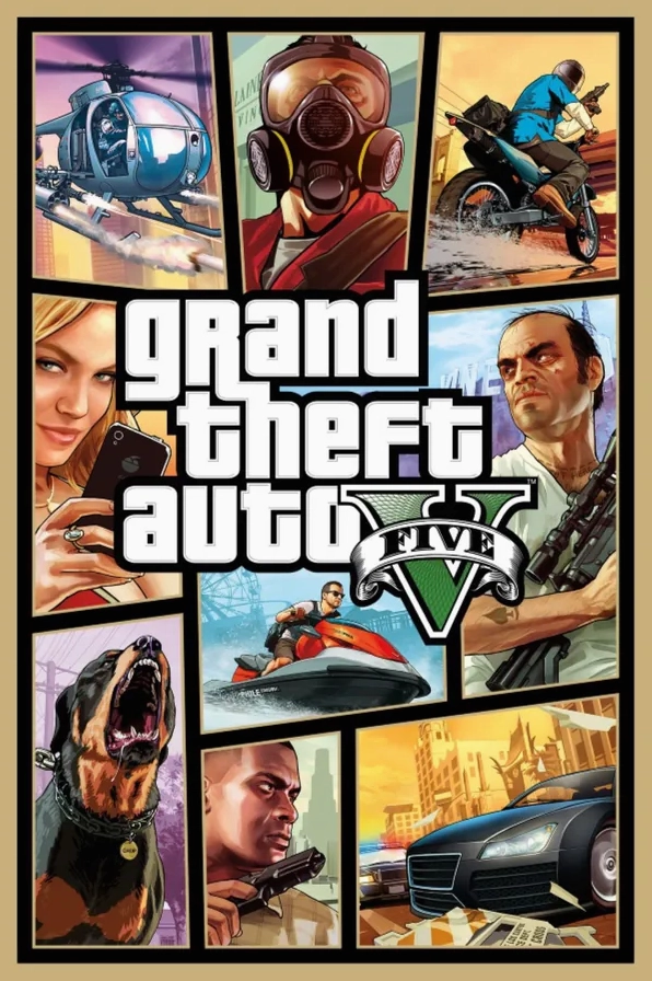 Poster Grand Theft Auto V bản Việt hóa
