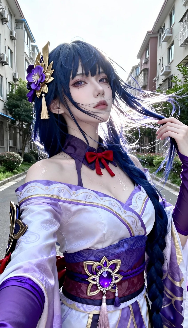 raiden shogun cosplay 14