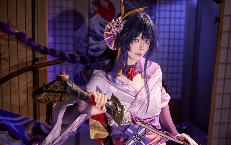 raiden shogun cosplay 8