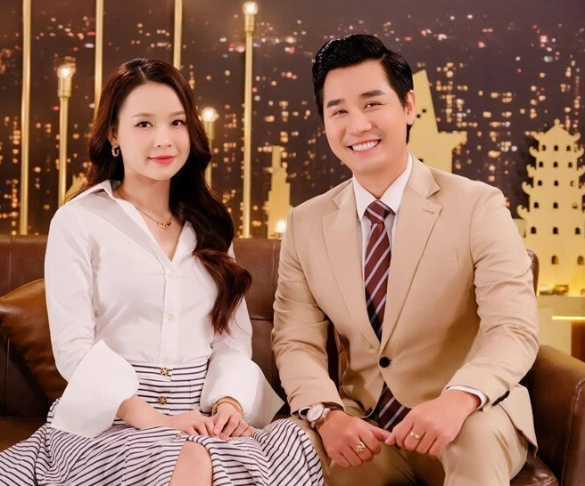 Sam và chồng Hàn Quốc trên chương trình