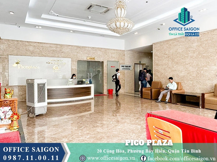 Sảnh lễ tân chuyên nghiệp tại Pico Plaza Cộng Hòa