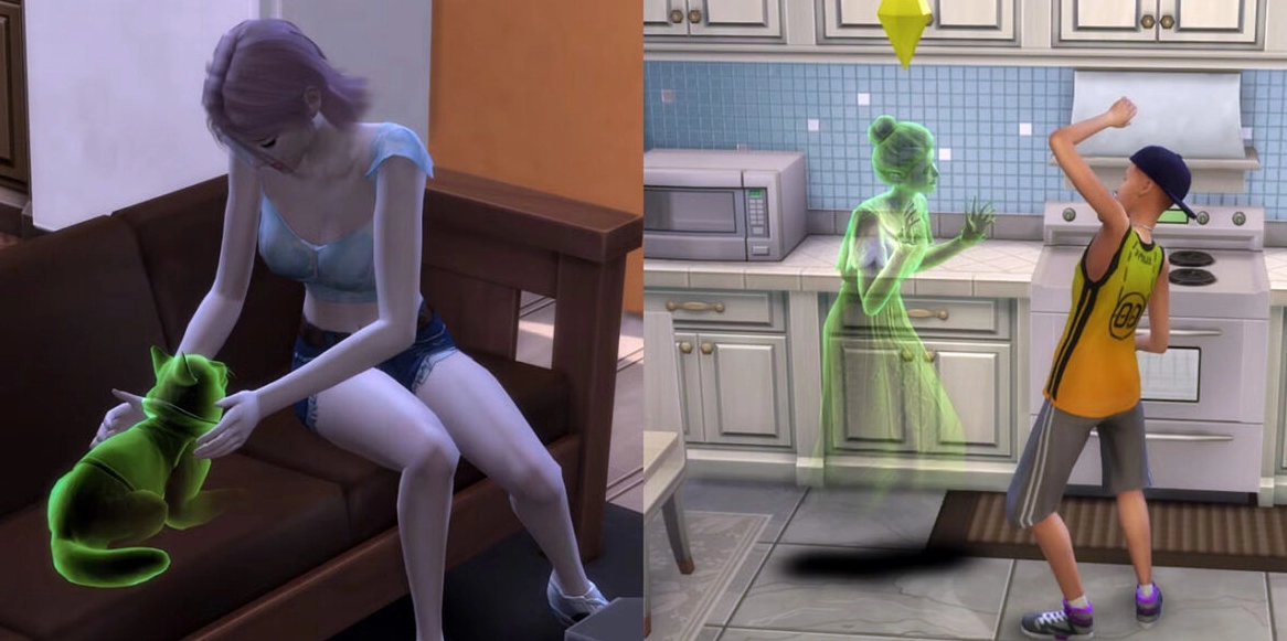 Sims nói chuyện với hồn ma