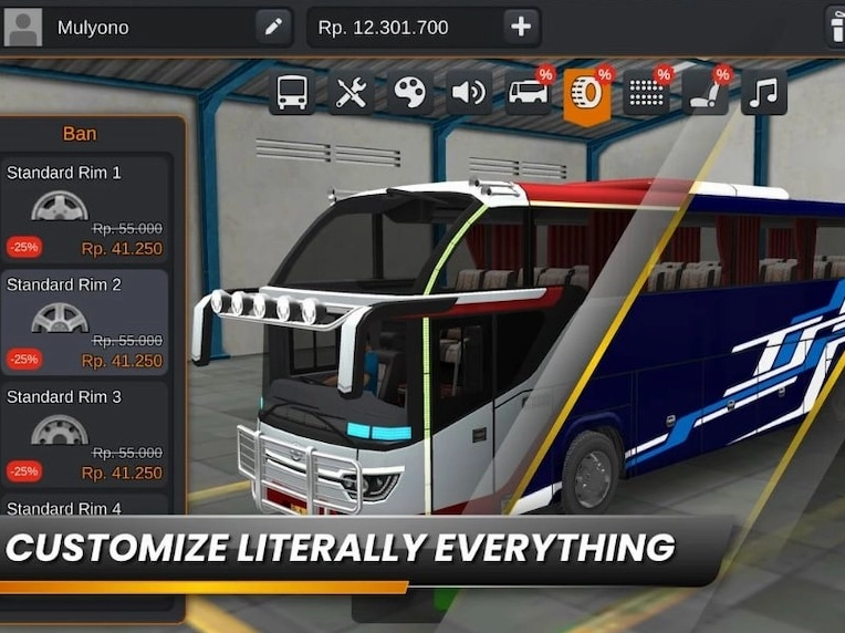 Tải Bus Simulator Indonesia MOD APK (Vô Hạn Tiền, No Ads) v4.4.1 Bus Simulator Indonesia mang đến cảm giác lái xe buýt chân thực với nhiều tuyến đường