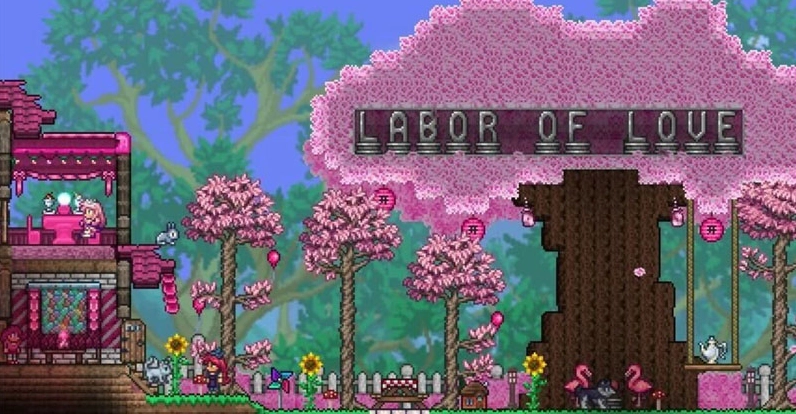 Terraria cho phép người dùng phiêu lưu và khám phá các vùng đất mới
