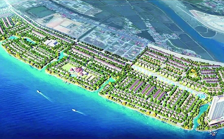 Thành phố mới nơi ngã ba sông tại khu vực Nam Cầu Dài