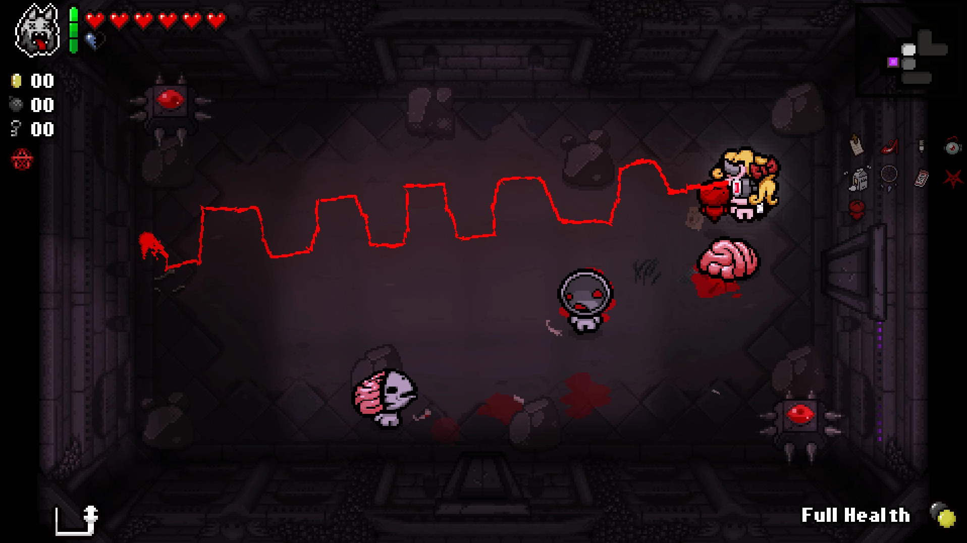 The Binding of Isaac: Repentance - Isaac đối mặt với quái vật