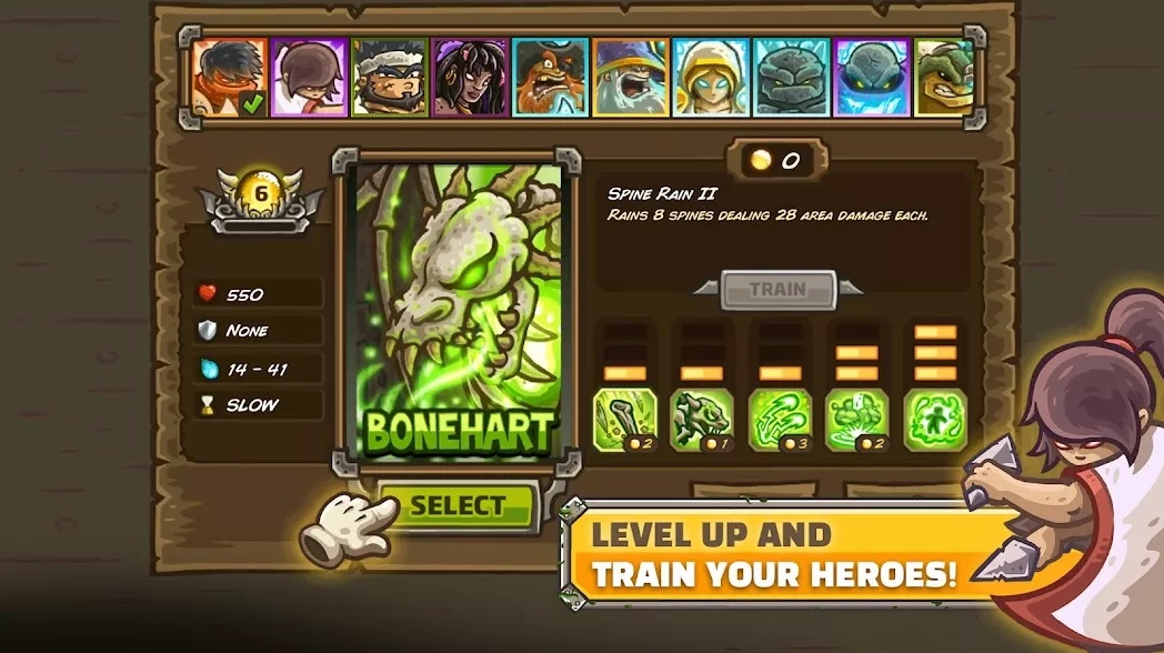 Thế giới đa dạng của Kingdom Rush Frontiers Mod Apk