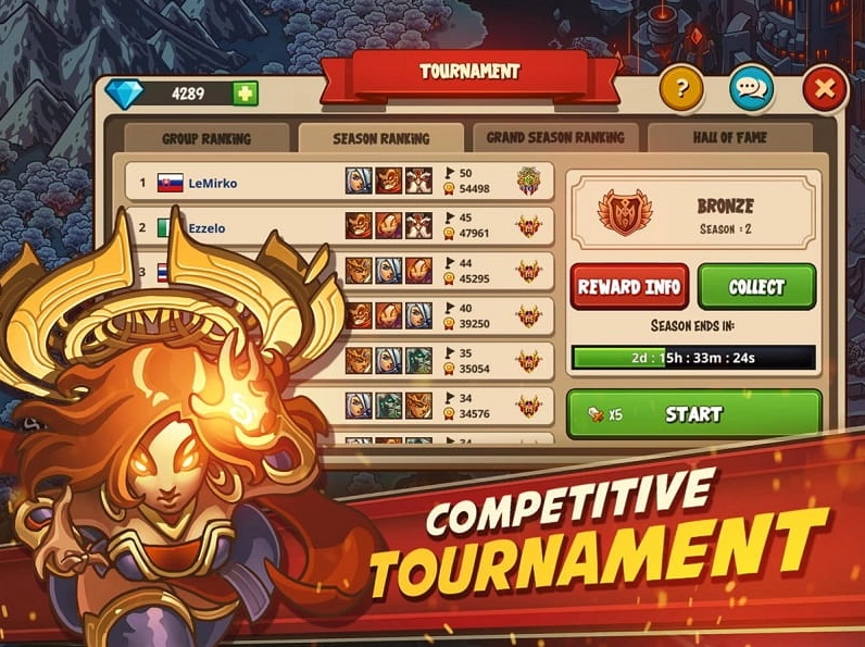 Tính năng miễn phí của Empire Warriors TD Premium Mod APK