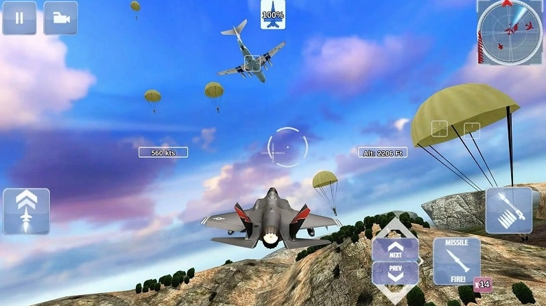 Trải nghiệm không chiến đỉnh cao với Fox One Special Missions MOD APK